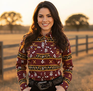 Women's Snap Button Shirt