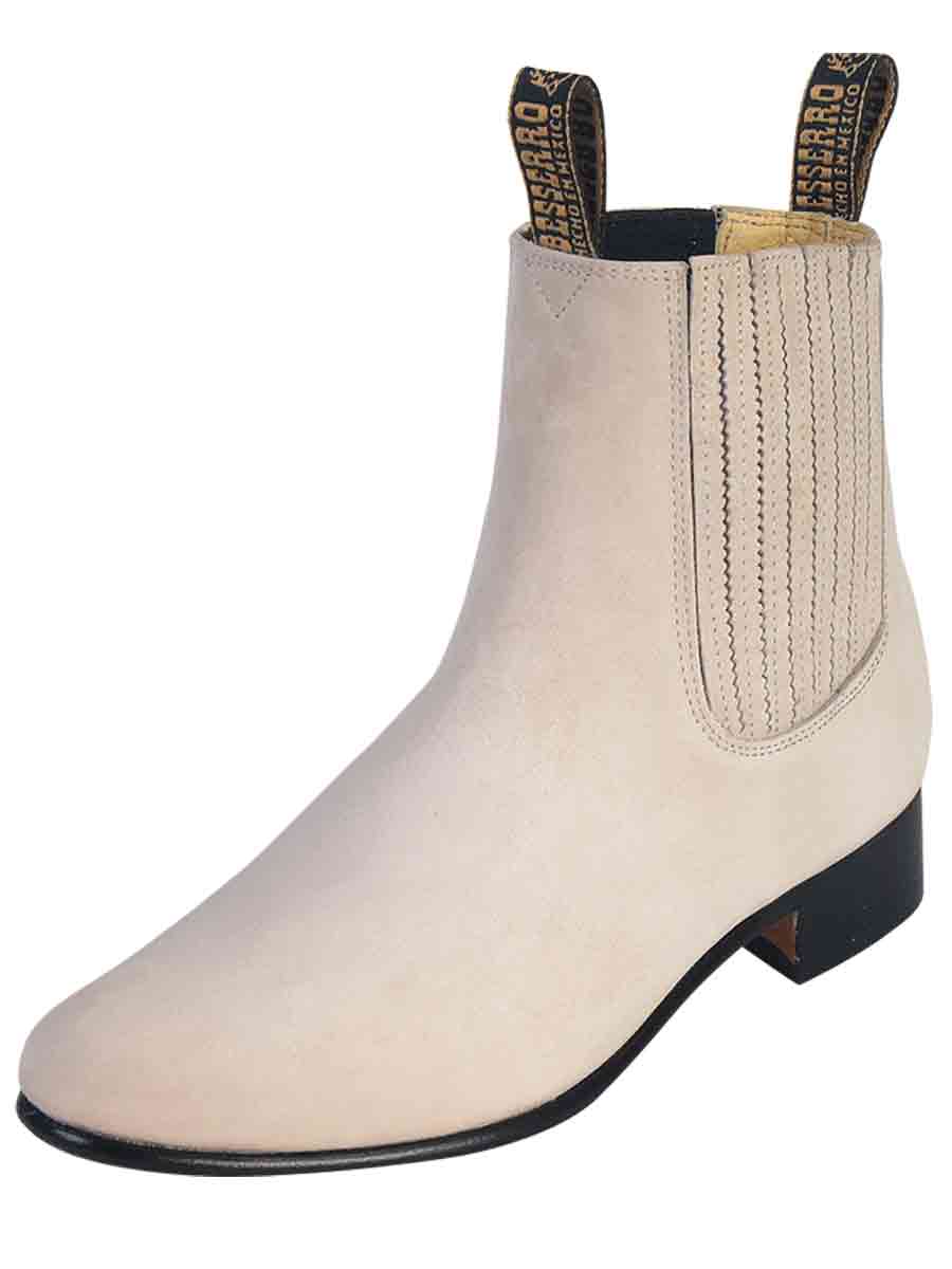 Bota Charro El Besserro - Nobuck Hueso 205