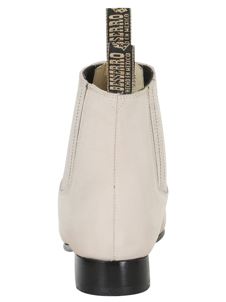 Bota Charro El Besserro - Nobuck Hueso 205