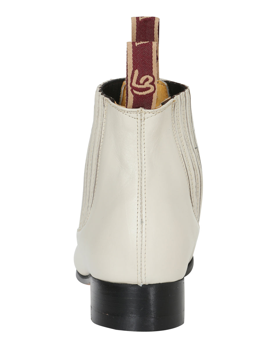 La Barca - Bota Charro Tradicional - Cuero Hueso 208