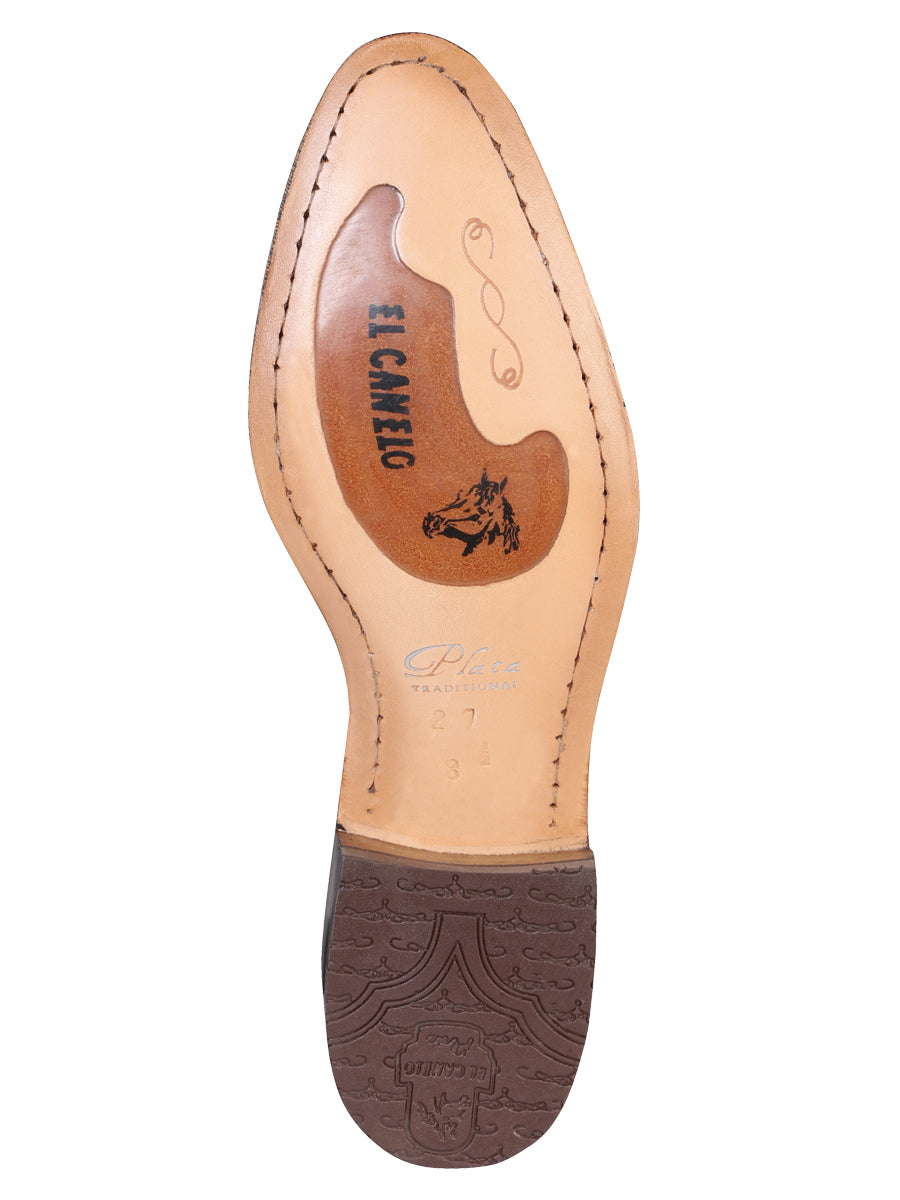 Bota Charra Canelo Gamuza Hueso 229