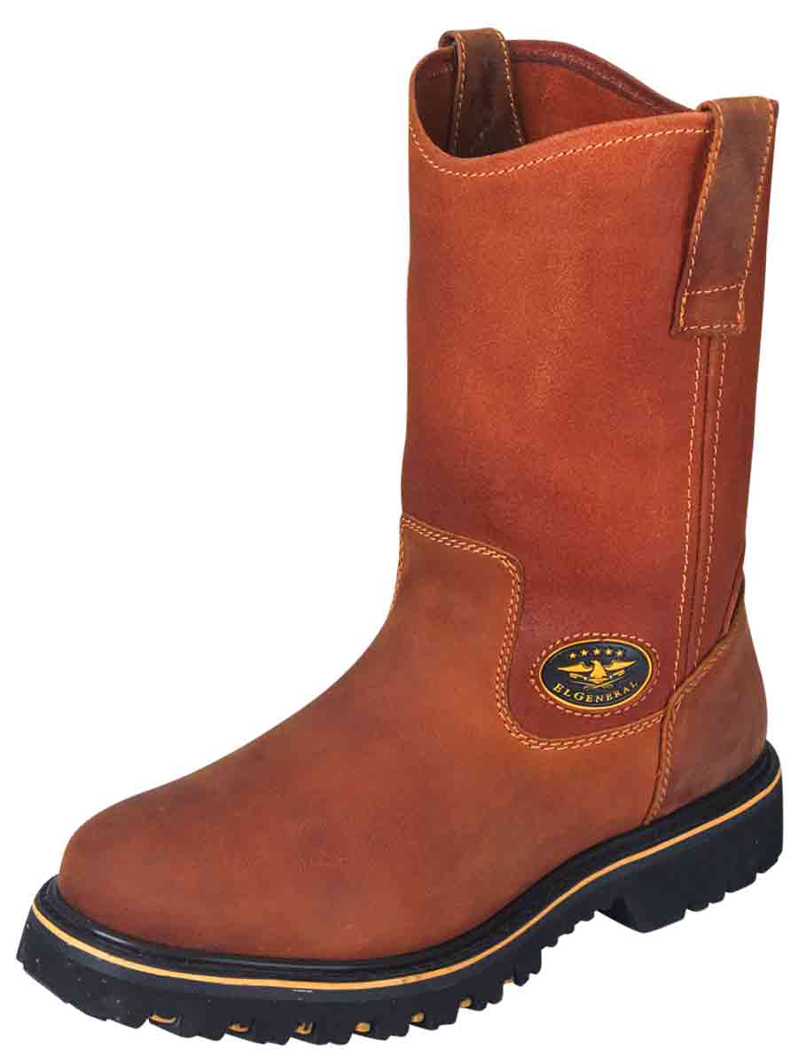 Bota de trabajo El General para hombre con puntera de acero - Miel 31329