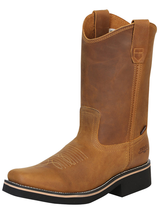 Bota de trabajo para hombre Establo - Piel Crazy en Mango
 41530