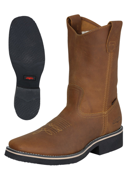 Bota de trabajo Rodeo para hombre Establo - Piel Crazy en Mango 41549
