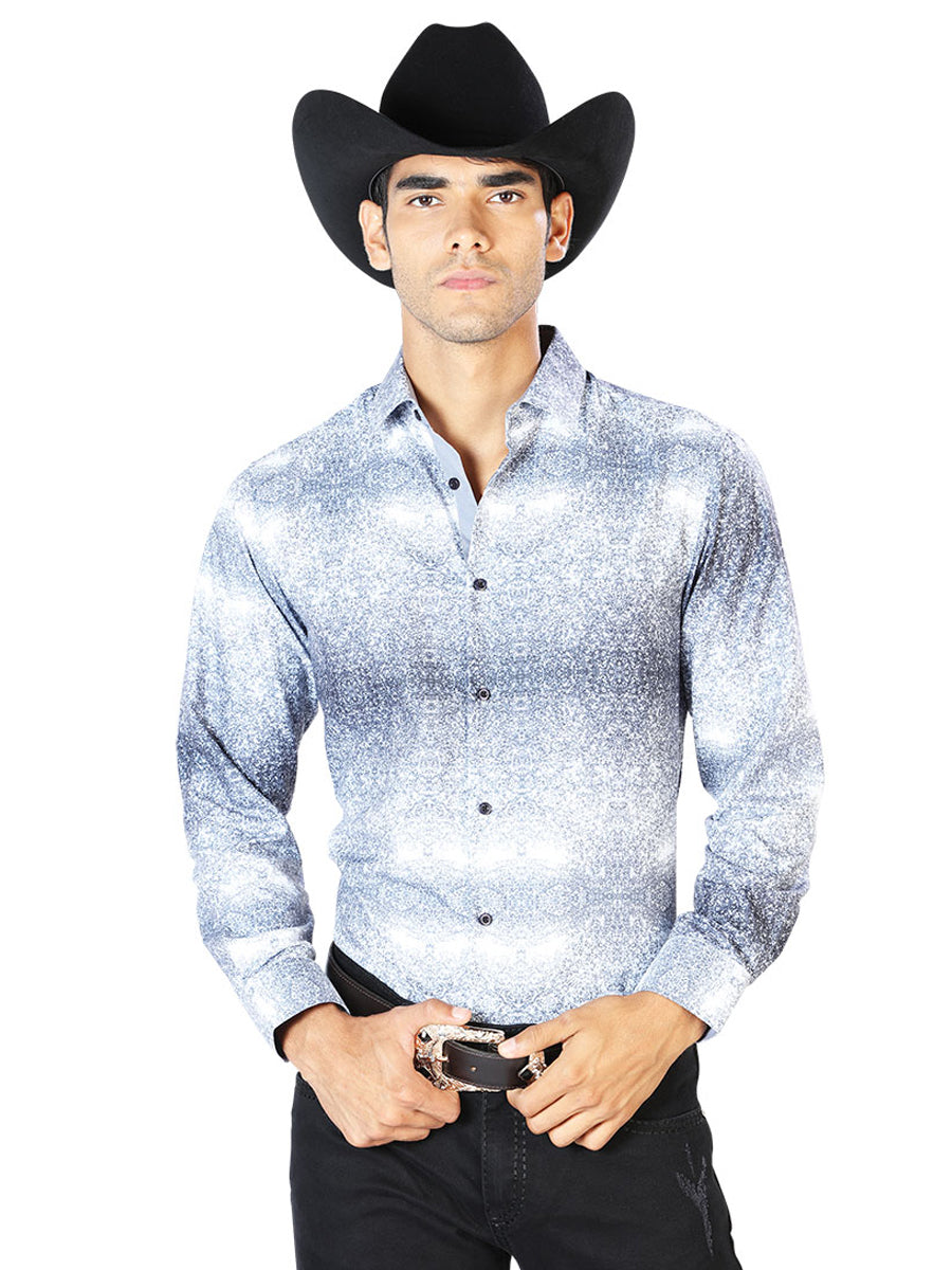 Gray Casual Long Sleeve Shirt 43562