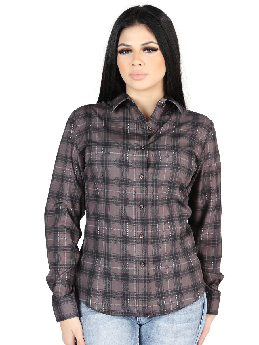 El General - Casual Long-Sleeve Shirt - Moka/Olive 44729