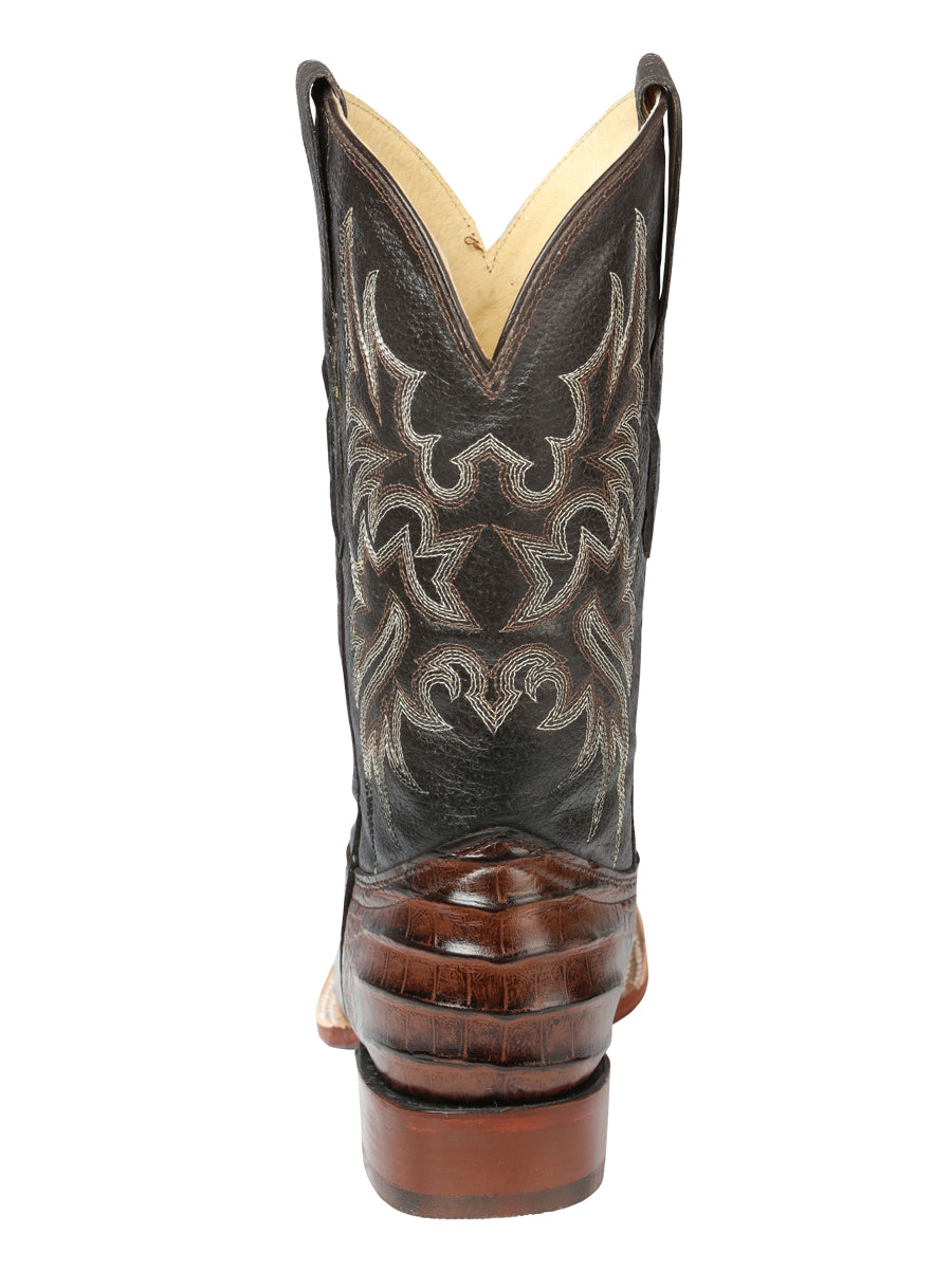El Señor de los Cielos Men’s Rodeo Boot - Imitation Caiman Belly Leather - Brown
44937