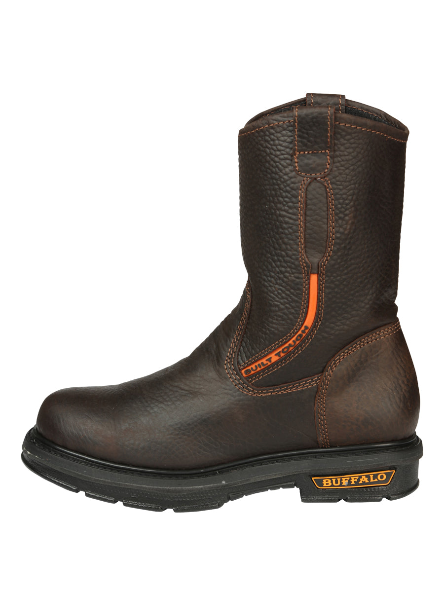 Buffalo & Bull Men’s Work Boots with Toe Cap Bovine Leather - Rino Moka 45260
