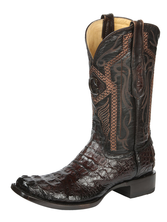 Botas vaqueras exóticas de caimán Nuca para hombre de El General - Marrón 45522