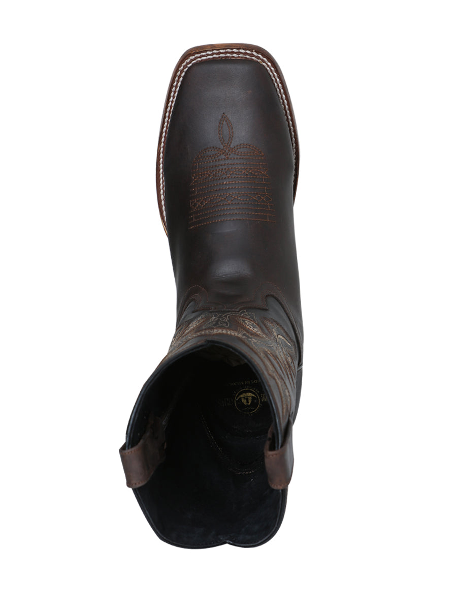 Rodeo Boot El Senor de los Cielos - leathert Crazy - Choco 124067