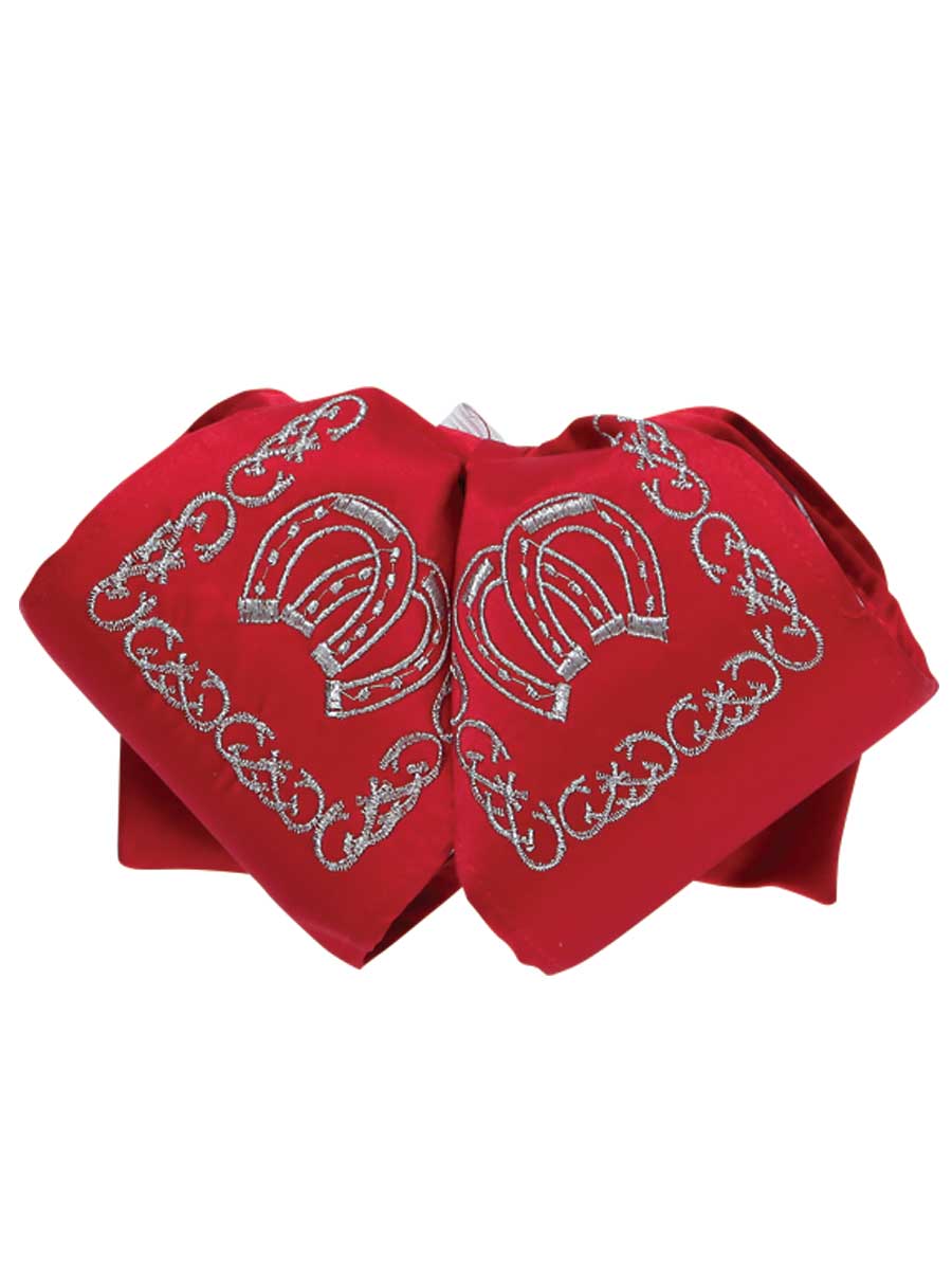 Adulto
 Corbata de Charro Mexicana 100% Poliéster Rojo/Plateado 600128