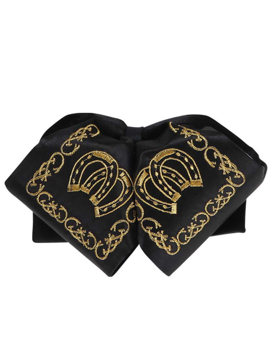 Adulto
 Pajarita Charra Mexicana 100% Poliéster Negro/Dorado 600129