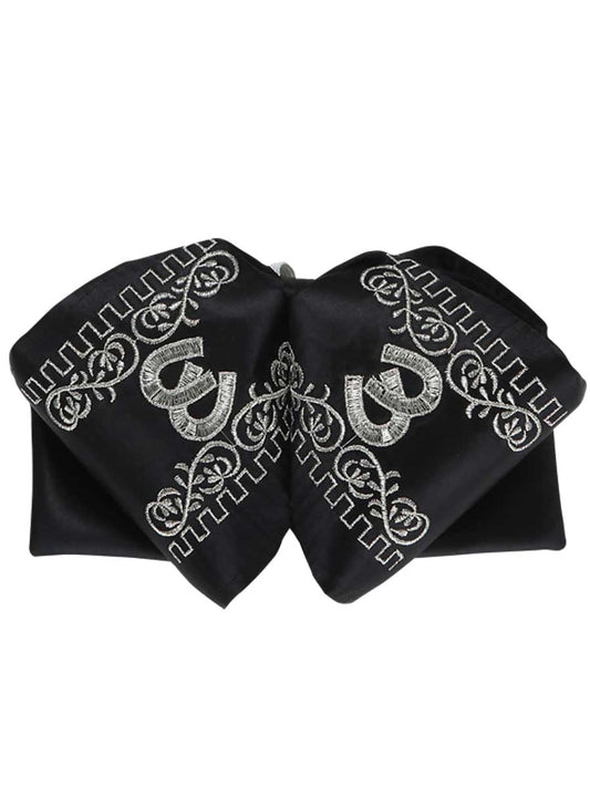 Adulto
 Pajarita Charra Mexicana 100% Poliéster Negro/Plateado 600134