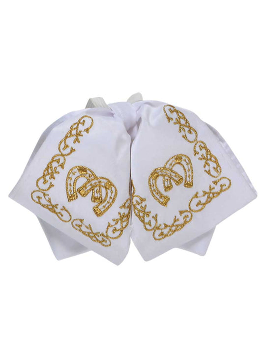 Kids 
Mexican Charro Bow Tie 100% Polyester White/Gold 600143