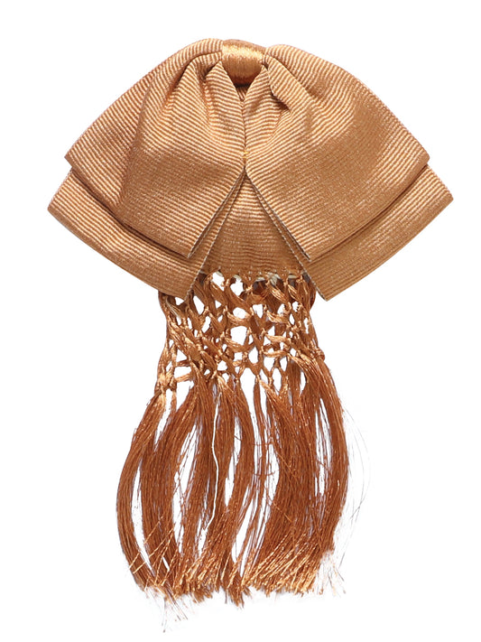 Corbata de Charro Mexicana 85% Articela, 15% Poliéster Bronce 601683