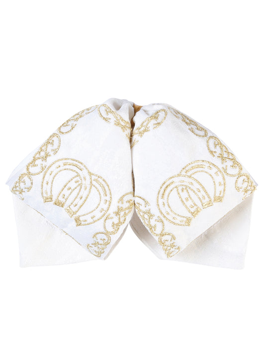 Kids 
Mexican Charro Bow Tie 100% Polyester Ivory/Gold 601812
