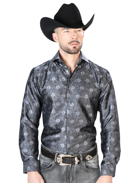 Black Casual Long Sleeve Shirt 43760