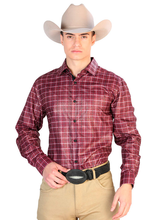 Red Checkers Casual Long Sleeve Shirt 43779