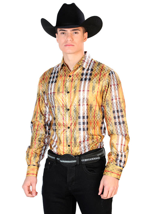 Yellow Casual Long Sleeve Shirt 43784