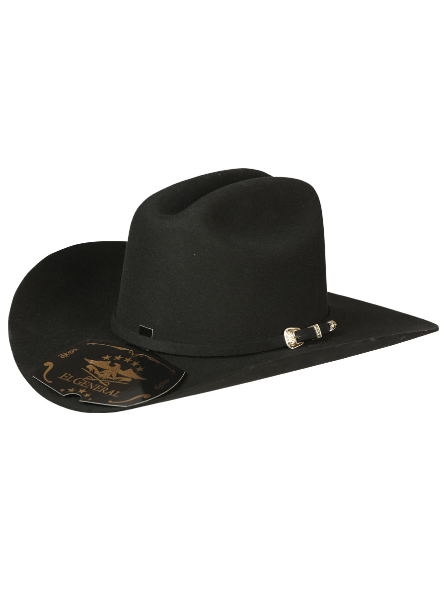 El General 50X Sinaloa Wool Cowboy Hat - Black

 45247