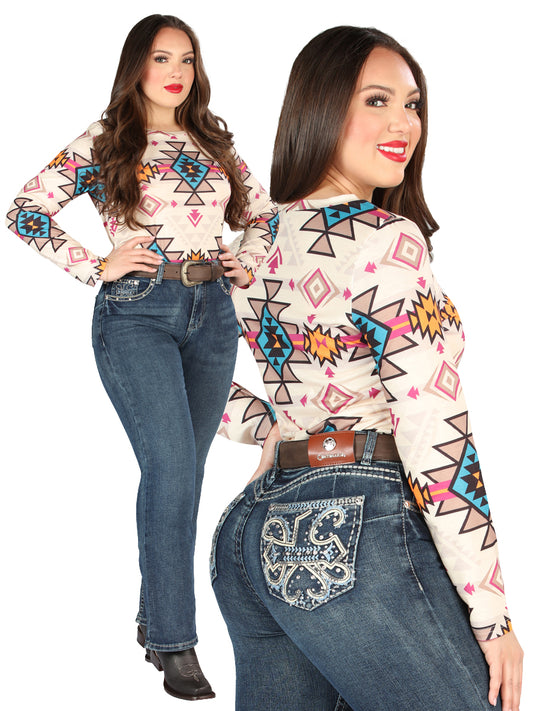 Centenario Hip-Up Bootcut Denim Jeans - Dark Blue 45321