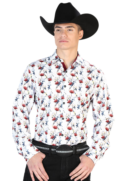 White Casual Long Sleeve  Shirt 126271