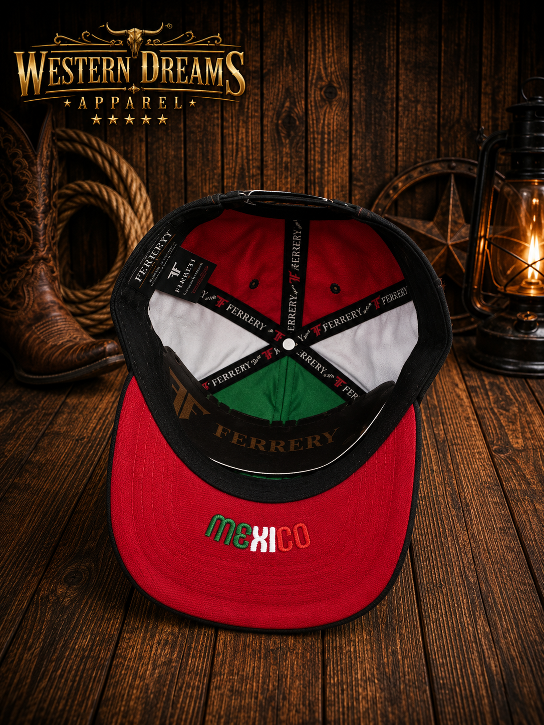 Ferreti Hats FT164OAX Oaxaca México Snapback Cap – Black