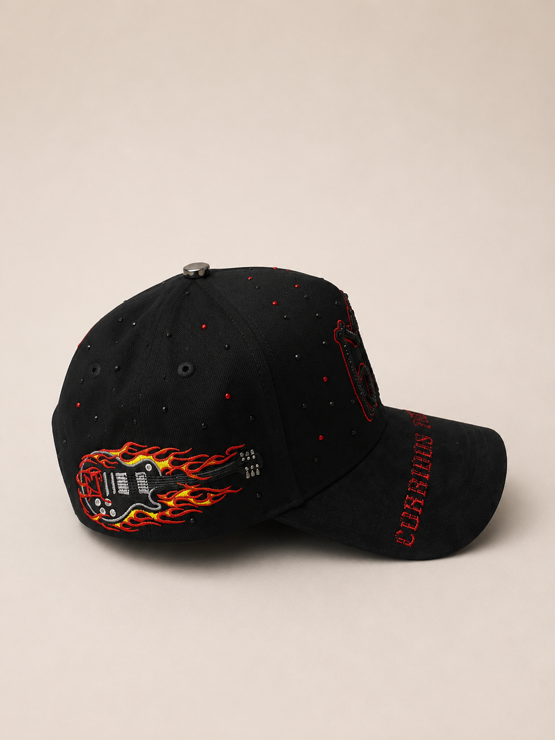 CORRIDOS TUMBADOS-BLACK & RED PREMIUM CAP