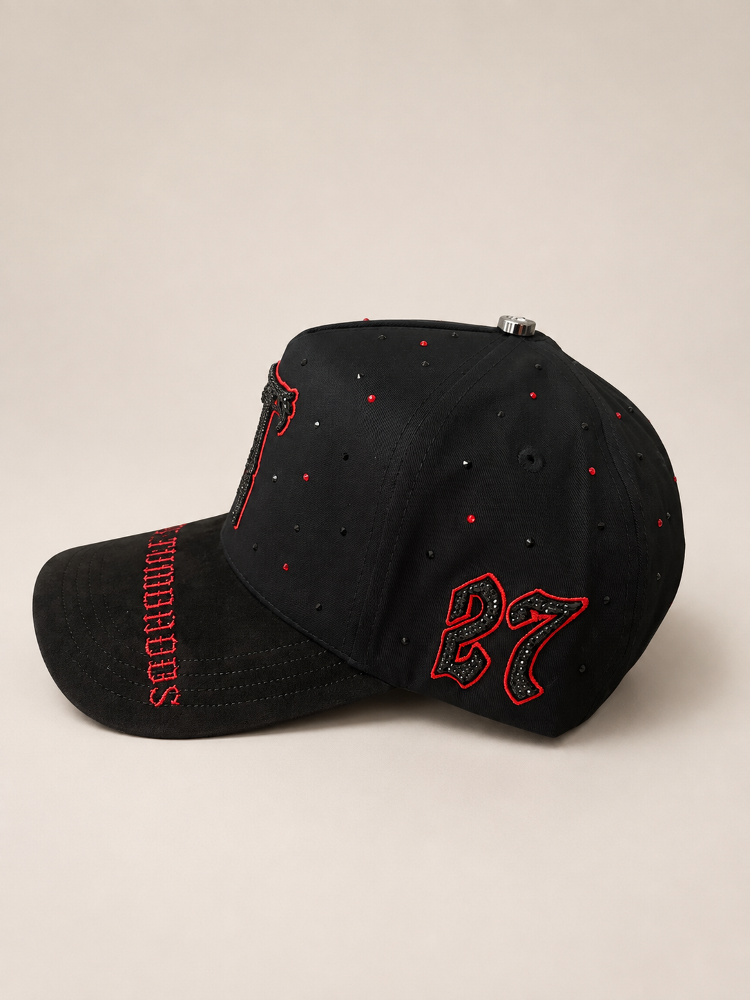 CORRIDOS TUMBADOS-BLACK & RED PREMIUM CAP