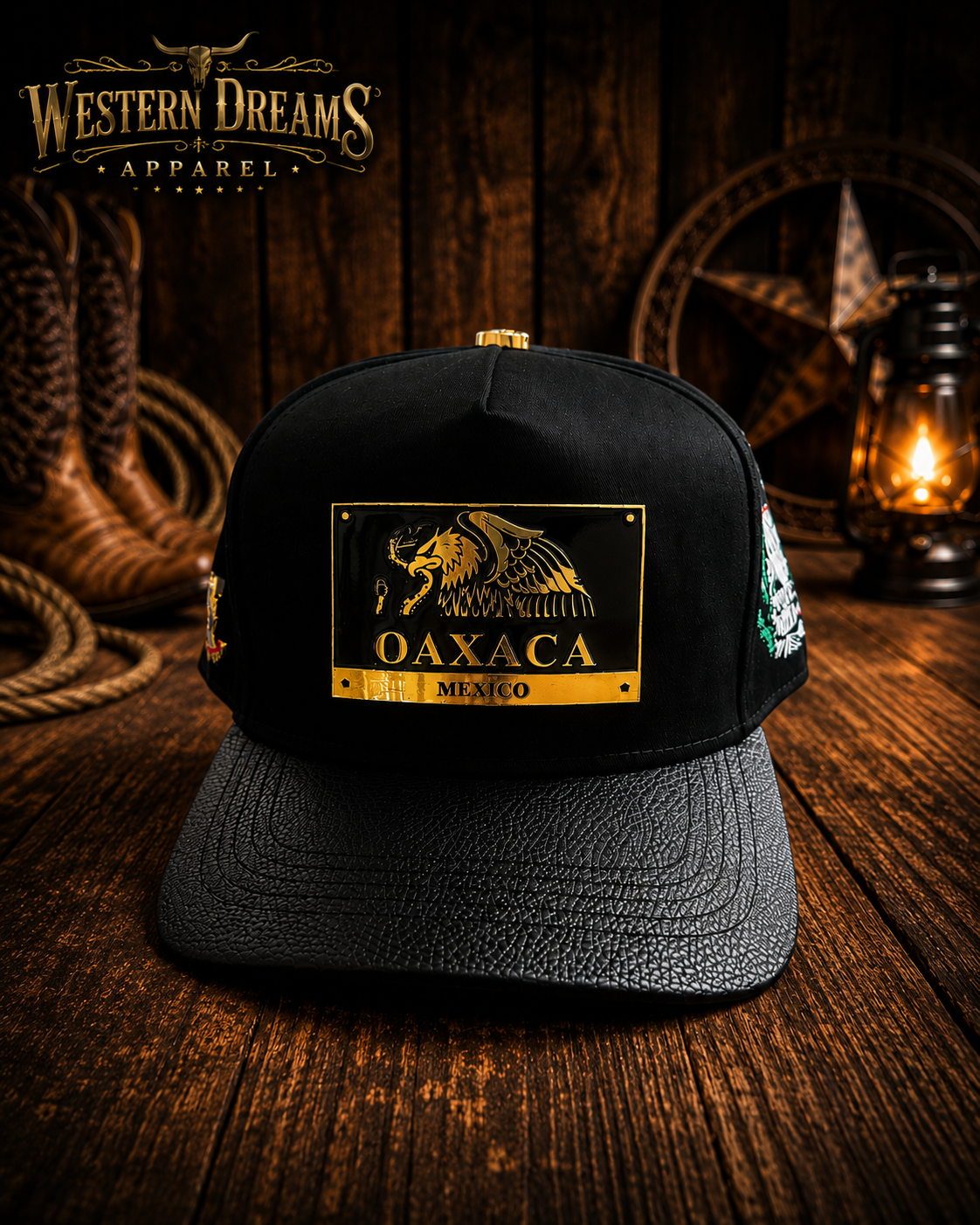 Ferreti Hats FT164OAX Oaxaca México Snapback Cap – Black