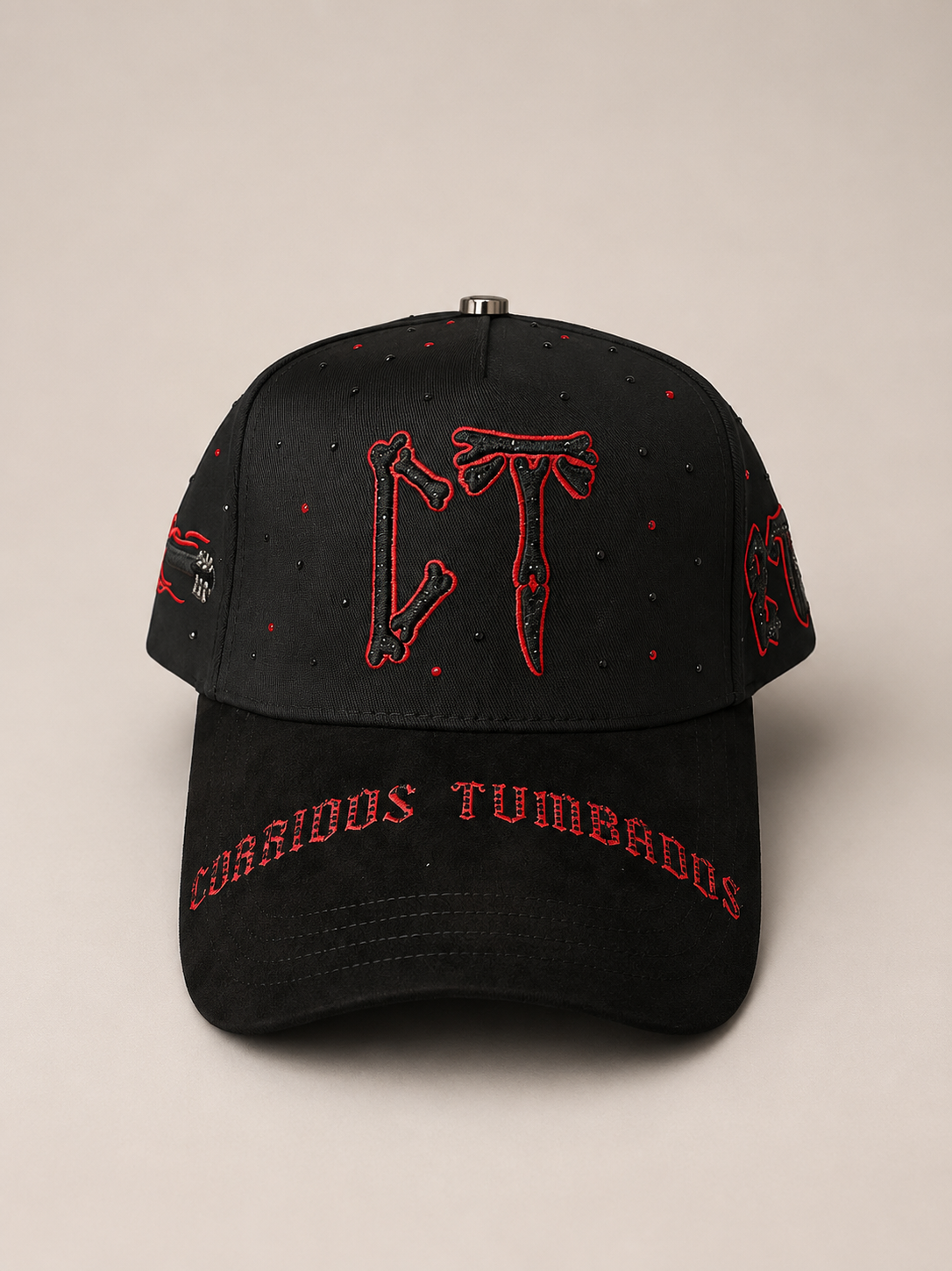 CORRIDOS TUMBADOS-BLACK & RED PREMIUM CAP