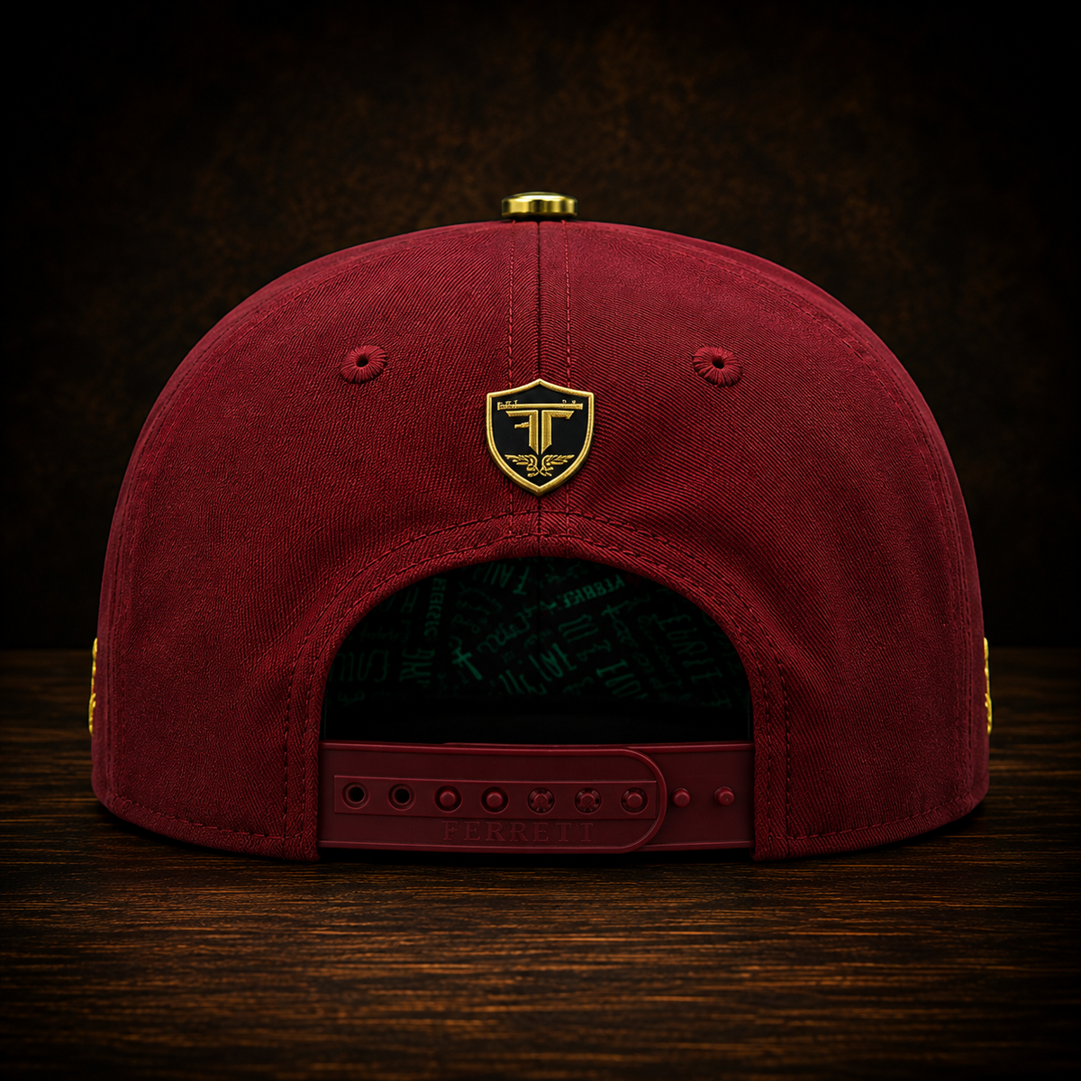 Ferreti Hats Premium FT-185 Burgundy Guadalupe Snapback Cap