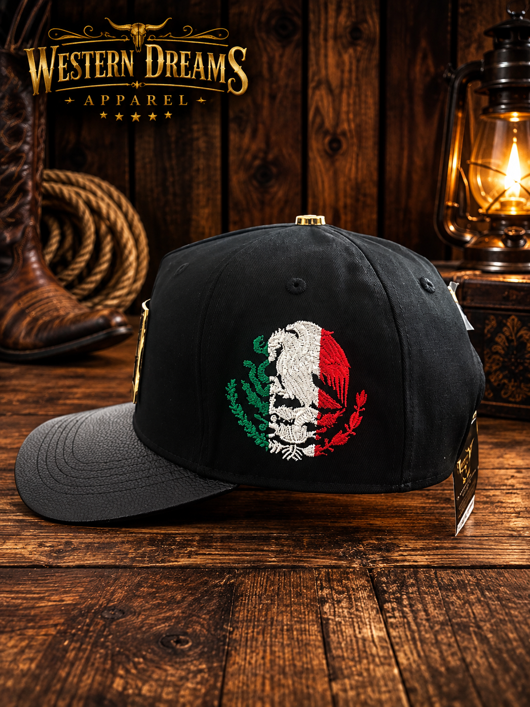 Ferreti Hats FT164OAX Oaxaca México Snapback Cap – Black